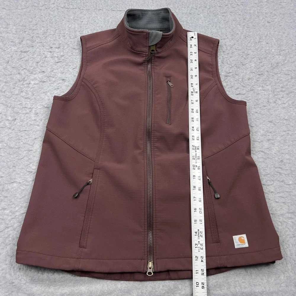 Carhartt Denwood Vest Womens Large Purple Full Zip Workwear Softshell Easy Gilet